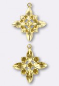 20mm Gold Plated North Star Pendant x1