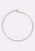 Gold Plated Wire Necklace For Pendants-Removable Ball End x1