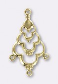 30x18mm Gold Plated Chandelier Stamping x1