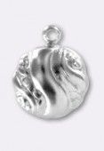 9mm Silver Plated Art Nouveau Charms x1