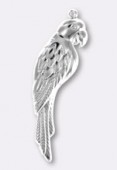 58x16mm Silver Plated Parrot Stamping x1