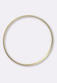 50mm Gold Plated Flat Ring Beads x2