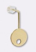 20x10 mm Gold Plated Luna Earrings x1