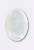 14x10mm Mother of Pearl Cabochon x1
