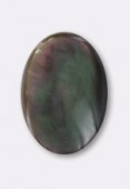 14x10mm Grey Mother of Pearl Cabochon x1