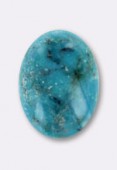 14x10mm Chinese Turquoise Cabochon x1