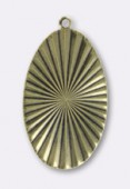 Estampe pendentif Versailles 45x27 mm bronze x1