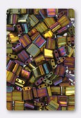 Miyuki Tila Beads TL-0462 metallic gold iris x10g