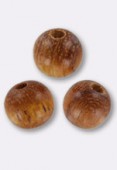 Bayong Wood Round Beads 10 mm x6