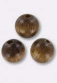 Robles Wood Round Beads 12 mm x6