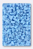 Miyuki Half Tila Beads HTL-0413FR opaque turquoise blue matted AB x10g