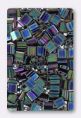 Miyuki Tila Beads TL-0455 metallic variegated blue iris x10g