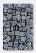 Miyuki Tila Beads TL-2002 matted metallic silver grey x10g