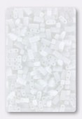 Miyuki Half Tila Beads HTL-0402F white opaque matted x10g