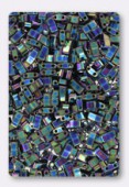 Miyuki Half Tila Beads HTL-0455 metallic variegated blue iris x10g