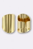26 mm Gold Plated Brass Glue-On Collage Adjustable Ring x 1