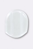 15x12mm Clear Rubber Cushion For Clip Earrings x6