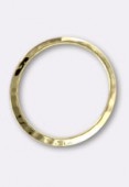 22 mm Gold Plated Hammered Ring x1