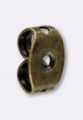 6x4mm Brass Plated Earring Backs ( Earnuts ) x12