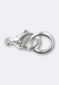 10x6mm Silver Plated Lobster Clasp x1