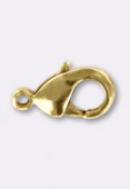 10x6mm Gold Plated Curved Lobster Clasps x300