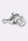 12x7mm Silver Plated Lobster Clasp x1