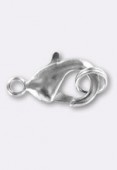 15x8mm Silver Plated Lobster Clasp x1