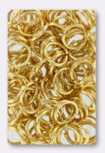 10mm Gold Plated Open Jump Rings Findings x12