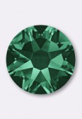 3mm Austrian Crystals Flatback Rhinestones 2058 SS10 Emerald F x50