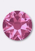 4mm Austrian Crystals Flatback Rhinestones 2058 SS16 Pink F x50