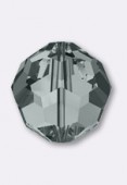 4mm Austrian Crystals Round 5000 Black Diamond x10