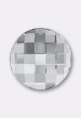 20mm Austrian Crystals Hotfix Flatback Chessboard Circle 2035 Crystal M HF x1