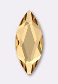 14x6mm Austrian Crystals Marquise 2201 Flatback Rhinestone Crystal Golden Shadow F x1