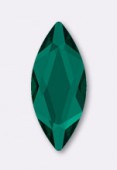 14x6mm Austrian Crystals Marquise 2201 Flatback Rhinestone Emerald F x1