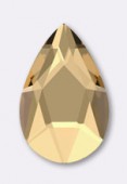 14X9 mm Austrian Crystals Flatback Pear 2303 Crystal Golden Shadow F x1