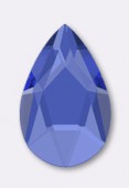 14X9 mm Austrian Crystals Flatback Pear 2303 Sapphire F x1