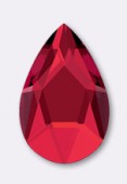 14X9 mm Austrian Crystals Flatback Pear 2303 Scarlet F x1