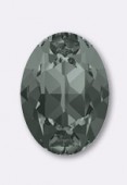 25x18mm Swarovski Crystal Oval Fancy Stone 4120 Black Diamond x1
