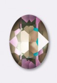 14x10mm Austrian Crystals Oval Fancy Stone 4120 Crystal Army Green DeLite x1