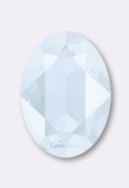 14x10mm Austrian Crystals Oval Beads 41200 Crystal Powder Blue  x1