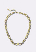 Acier inoxydable collier guilloché 40 cm or x1 