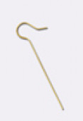 18mm Gold Plated Beading Hoops x2