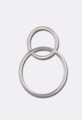 .925 Sterling Silver Tube Hoop Earrings - Earring Hoops 25 mm x1