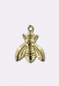 Gold Plated Bee Charms 13x12 mm x1