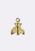 Gold Plated - 3 Microns Bee Charms 8x7 mm x1
