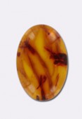 Natural Baltic Amber 18 x13 mm Cabochon x1