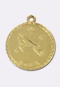 Estampe médaille astro bélier 18 mm or x1
