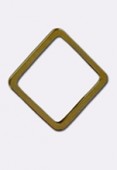  0,90x16mm Gold Plated Square Stamping x1