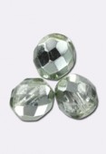 Facette 10 mm crystal metallic ice x6