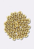 Perle en métal grain de riz 7x3 mm or x6